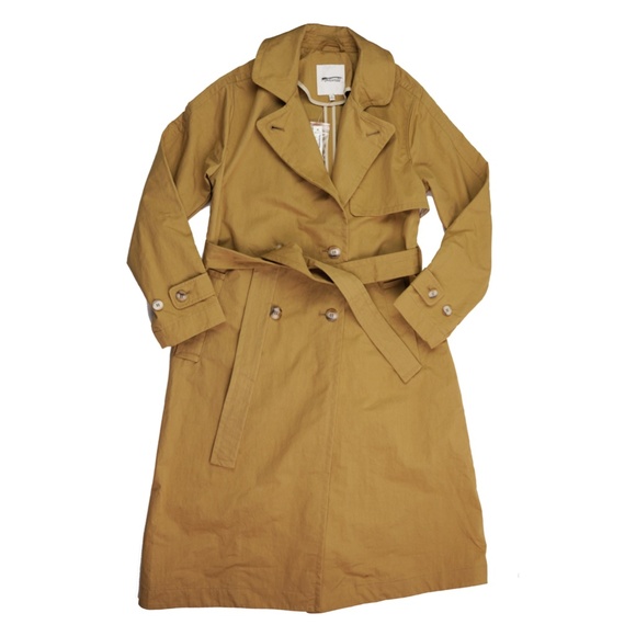 MADEWELL Size XS The Signature Trench Coat in Dark Khaki $218 NM514 - Picture 4 of 9